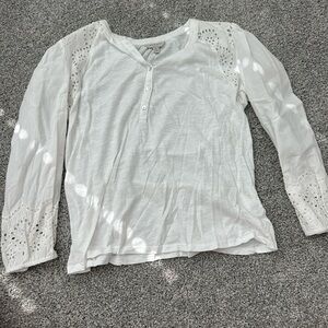 Lucky brand 3/4 sleeve top